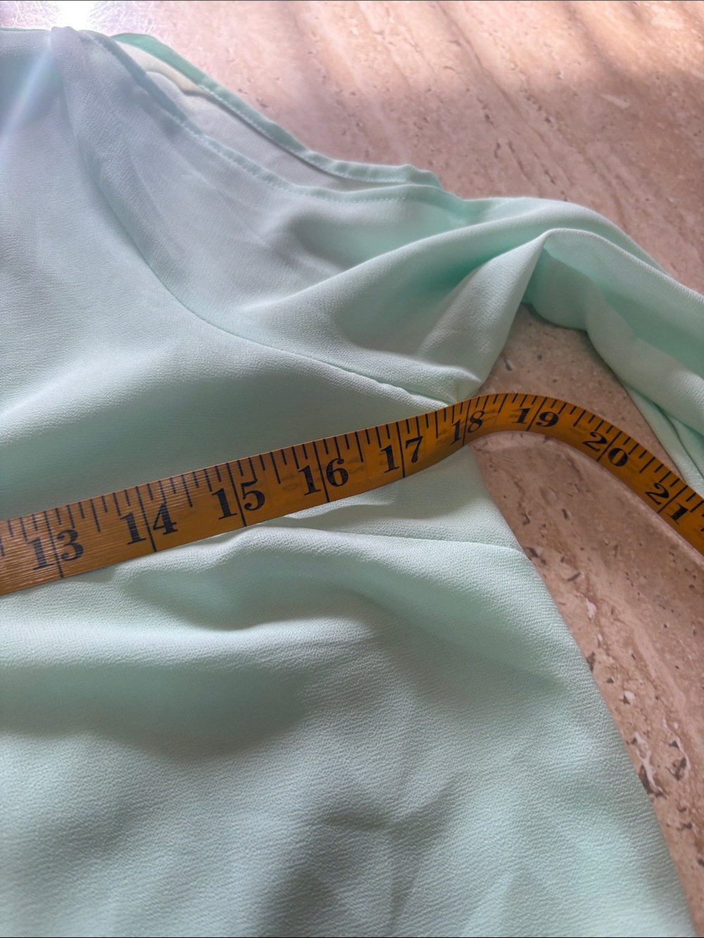 Tobi light green blouse - Picture 7 of 10